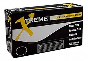 Amazon.com: AMMEX Nitrile Industrial Disposable Gloves - Blue, 4 Mil, Latex Free, Powder Free, Industrial, Textured, Ambidextrous, Large, Box of 100 : Health & Household