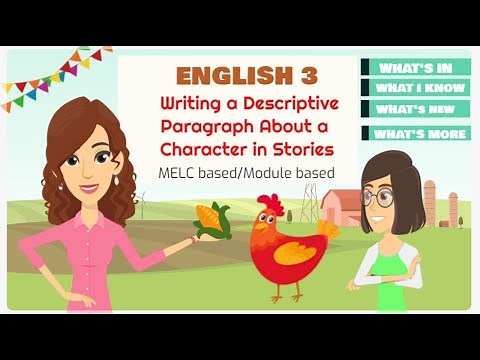 How to Write a Descriptive Paragraph About Characters in Stories | English with Teacher Joan