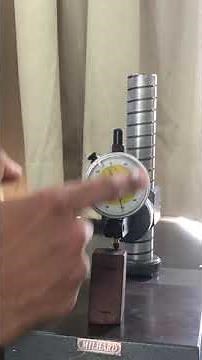 Determination of surface roughness using dial gauge