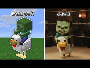 How to get chicken jockey in Minecraft Bedrock/Java