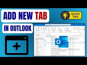 How Add New Tab In Outlook #outlook #outlooktips
