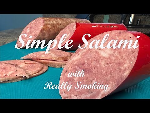 How to make Simple tasty Salami at home with Really Smoking