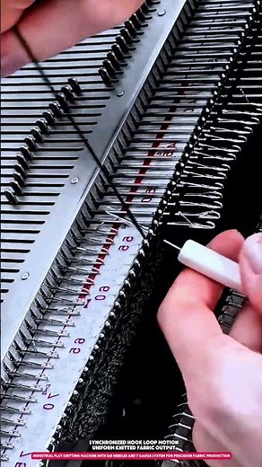Industrial Flat Knitting Machine with 168 Needles and 7 Gauge System for Precision Fabric Production