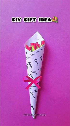 DIY Love Notes Bouquet 💌 #diy #craft #trending #shortsfeed #gift #shorts