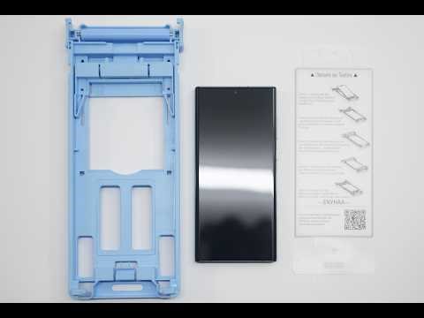 ENYHAA for Samsung Galaxy S23 Ultra PET HD Clean Screen Protector Installation video