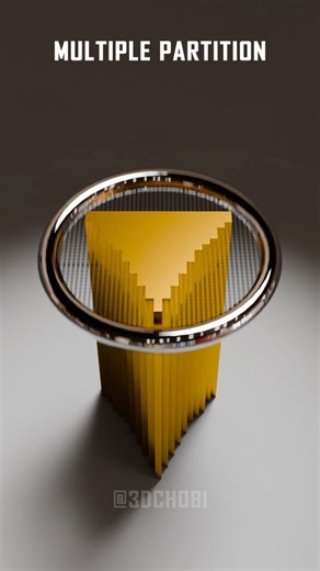 3DChobi on Instagram: "Wow Golden Structure Multiple Partition gives 9540 Cubes Satisfying Collapse #satisfying #animation #reels"