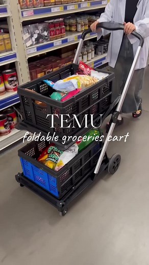 Make Grocery Trips a Breeze with our Foldable Shopping Cart!