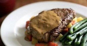 Easy steak Diane
