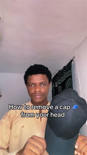 How to remove a cap 🧢 from your head #howto #helpmemakethismakesense #memes #viral