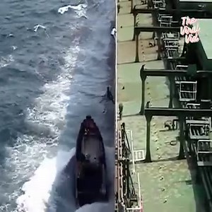 The vast ocean unveils itself as pirates encounter a colossal tanker. 🛳 | The Viral Vid