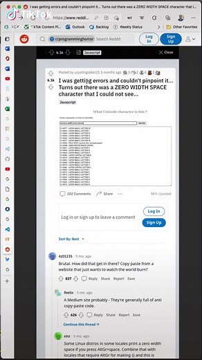 Exploring Programming Horror: Unicode Characters