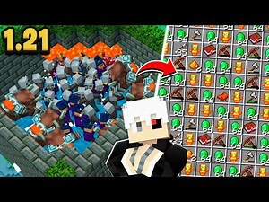 BEST Emerald and Totem of Immortality Farm in Minecraft Bedrock 1.21