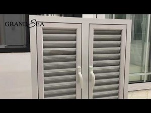 Exterior hurricane proof aluminum frame louver windows operable