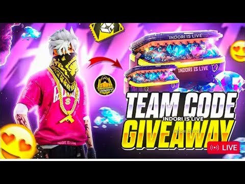 LIVE GIVEAWAY CUSTOM 😻 1VS4 REDEEM CODE 😻 TEAMCODE GIVEAWAY 😻
