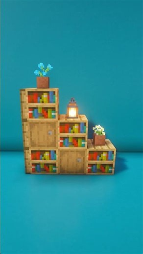 Cozy Minecraft Bookshelf Decor | Easy Cottagecore Build ✨📚