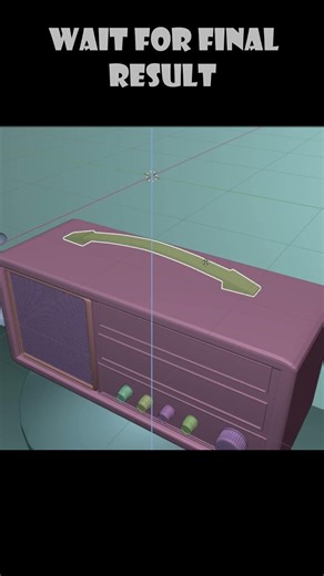 the 3d radio | #3d #3dart #blender