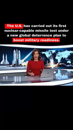 The U.S. has carried out its first nuclear-capable missile test under a new global deterrence plan to boost military readiness. #gaza #iran #donaldtrumpteam #war #israele #iranvsisrael #usa #ukraine #russia #ukrainevsrussia #palestine #UK #internationalnews #globalnews #Trump #war #UnitedStates #News #Diplomacy #latestnews | Headlines360