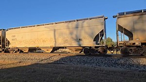 CPKC 248 East at Lyndon Station Wisconsin. Locomotives all Electro Motive Diesel...Union Pacific 8434, Kansas City Southern 4040, and 155 cars. CPKC'S Tomah Subdivision. 11-16-25 at 3:43 P.M. | Bentley’s trains