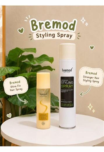 Bremod Ultra Fix Spray Net: Soft, All-Day Curls