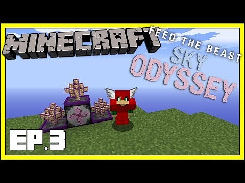 FTB Sky Oddysey - EP3 - Power Flower Bonsai EMC Generation - Modded Minecraft 1.12.2
