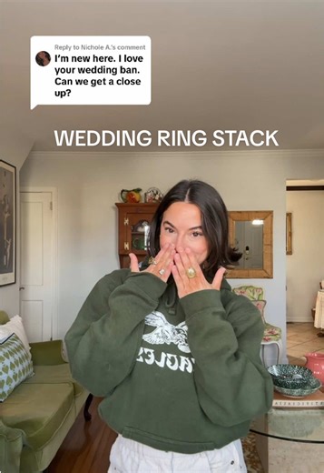 Replying to @Nichole A.OF COURSE we can talk about my rings #weddingband #heirloom #diamondring #engagmentring @L. Priori Jewelry 🫶🏻