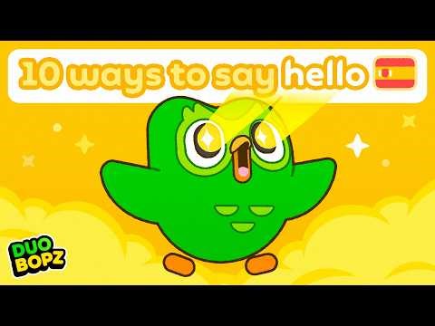 10 Ways to Say Hello (Full Song) | Learn Spanish with Duolingo! | Duo Bopz Vol. 1