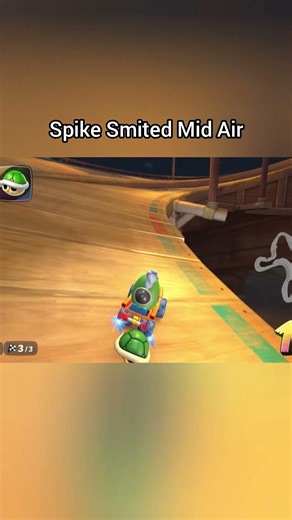 Smite To Death By A Blue Shell. Mario Kart Worlds #shorts #mariokart