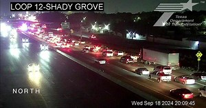 1 lane open on northbound Loop 12 and Irving Blvd. after big rig hits bridge