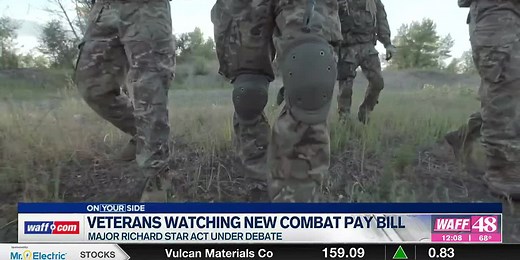 Veterans’ groups hoping Congress passes combat pay bill