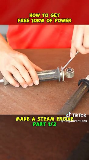 Part 1 Make a steam engine #freeenergy #energy #electric #electrician #diy #diyproject #generator #engine #invention #us #usa🇺🇸 #usa_tiktok #mechanical #free #engineering #part1