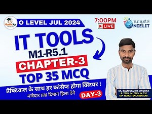 Chapter-3 || Word Processing (LibreOffice Writer) MCQ || O Level IT Tools (M1-R5.1) || GyanXp
