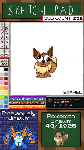Drawing Eevee 🦊 | Drawing All Pokemon Day 30 #howtodraw #shorts #pokemon #speedpaint