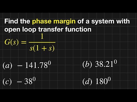 CONTROL SYSTEM SOLVED PROBLEM || HOW TO FIND PHASE MARGIN || GAIN CROSSOVER FREQUENCY || PHASE ANGLE