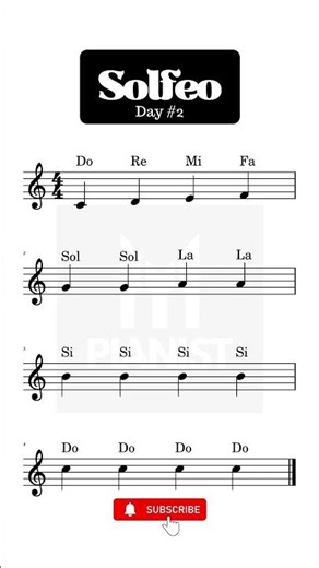 Solfege Day #2 | 20 Seconds Sight Reading Practice