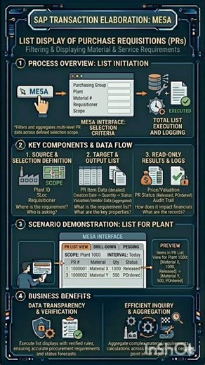 What is ME5A transaction if SAP?