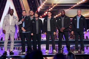 Sky Elements' Drone Show Puts the Judges Faces in the Sky (WATCH)