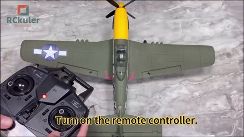 Volantexrc Brushless RC Planes for Adults, 4 Channel RTF P-51 Mustang RC Airplane Fighter, 6-Axis Gyro, 3 Flight Modes, One-Key Aerobatic, Wingspan 500mm Fuselage 396mm, Suitable for Expert Pilot