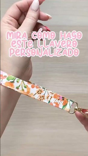 👉 Así hago un llavero personalizado con nombre 💕
