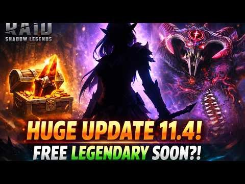 NEW Update 11.4 Details! FREE Legendary Coming to RAID: Shadow Legends?