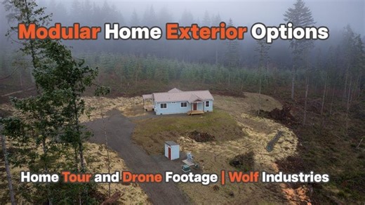 Wolf Modular Home Exterior Options | Wolf Home Options | Drone Footage | Wolf Industries Inc