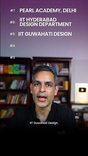 DESIGN ke liye TOP 10 Colleges! | Warikoo Careers #shorts