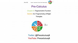 6.2 Trigonometry of right triangle