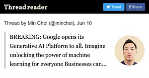 Thread by @minchoi on Thread Reader App