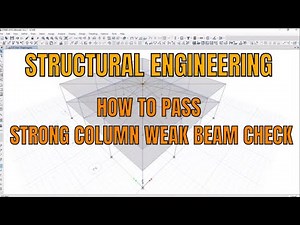 How to pass strong column weak beam check in ETABS Tutorial