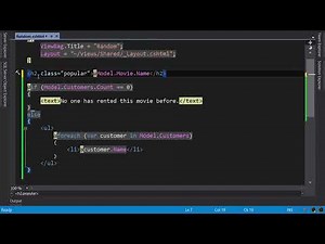 ASP.NET #15 - Razor Syntax [By Mosh Hamedani]