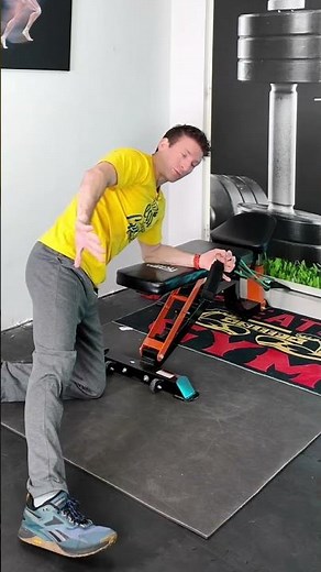 Dynamic core strengthening with pull-ups, on a bench
