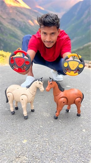 Rc Remote Control Horse Red and White Unboxing Deko 😱