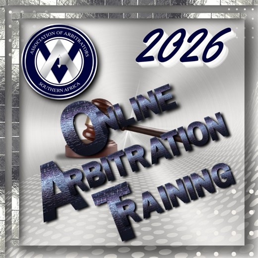 THE ASSOCIATION OF ARBITRATORS (SOUTHERN AFRICA) NPC'S FLAGSHIP ONLINE ARBITRATION COURSES ARE OPEN FOR 2026 APPLICATIONS! Spaces are limited. For more information on our Education, please visit https://www.arbitrators.co.za/education/ or select a course below: * Accelerated Fellowship Course for Advocates and Attorneys - https://www.arbitrators.co.za/education/accelerated-course-for-advocates-and-attorneys/ * Certificate Course in Arbitration - https://www.arbitrators.co.za/education/correspond