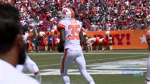 56K views · 2.1K reactions | Another look at Jamel Dean's second career pick-six! Dean intercepted Tyrod Taylor and returned it 55 yards for a touchdown, marking Tampa Bay's first pick-six since Shaquil Barrett vs. Chicago on Sept. 17, 2023. #GoBucs | Kyle Burger | Facebook