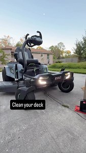Clean that deck! Maintenance is key to making things last. Especially with new products. Things aren't as overbuilt as they used to be. @besseytools_northamerica New construction Jack is excellent with its 400lb lift rating @egopowerplus 56v E-Steer ZTR has been flawless for the forest 50 hrs of its life | TOOLS by Design